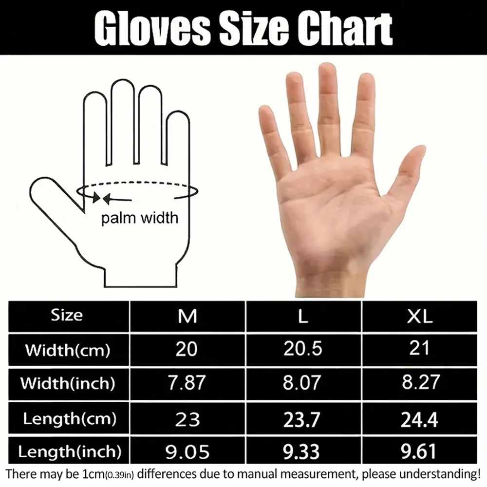 Winter Outdoor Touchscreen Gloves Men Fashion Waterproof  Warm Full Finger Gloves for Cycling Sports Skiing