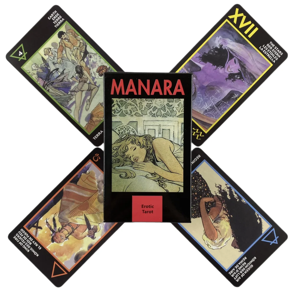 Manara Tarot Cards Deck Oracle English Visions Divination Edition Borad Playing Games