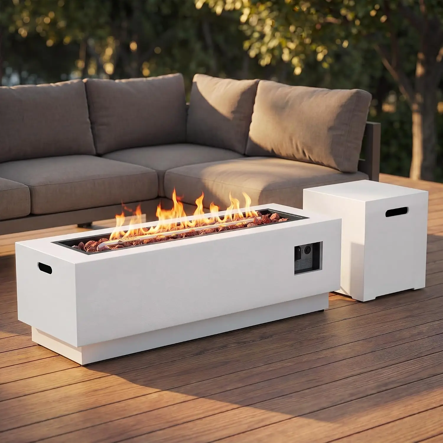 48 Inch Outdoor Fire Pit Fire Table, Customized
