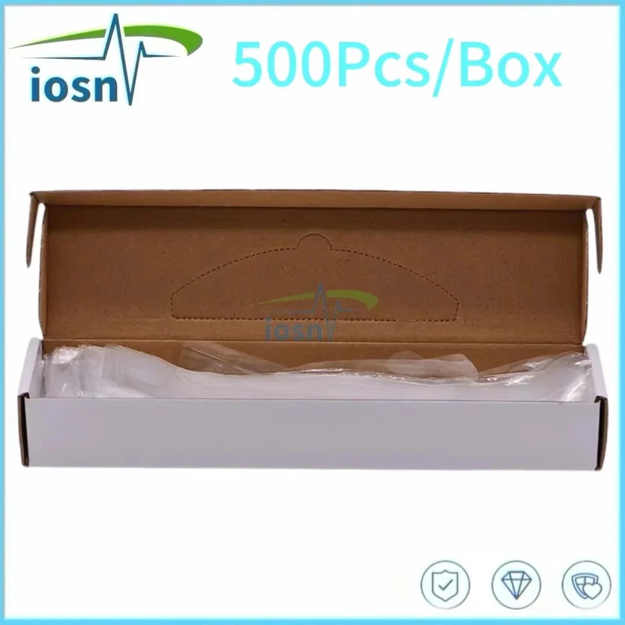 500pcs/box Dental Intraoral Camera Covers Endoscope Handle Film Isolation Sheath Disposable Oral Camera Protective Sleeves