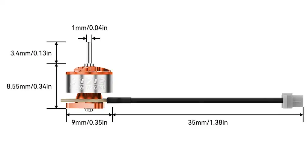 BETAFPV 0702 II Brushless Motoren 36000KV 25000KV 35mm Kabel für Air65 II Rahmen Air65II Drohne Matrix 1S 5IN1 II 1219s Propeller – Detail 9
