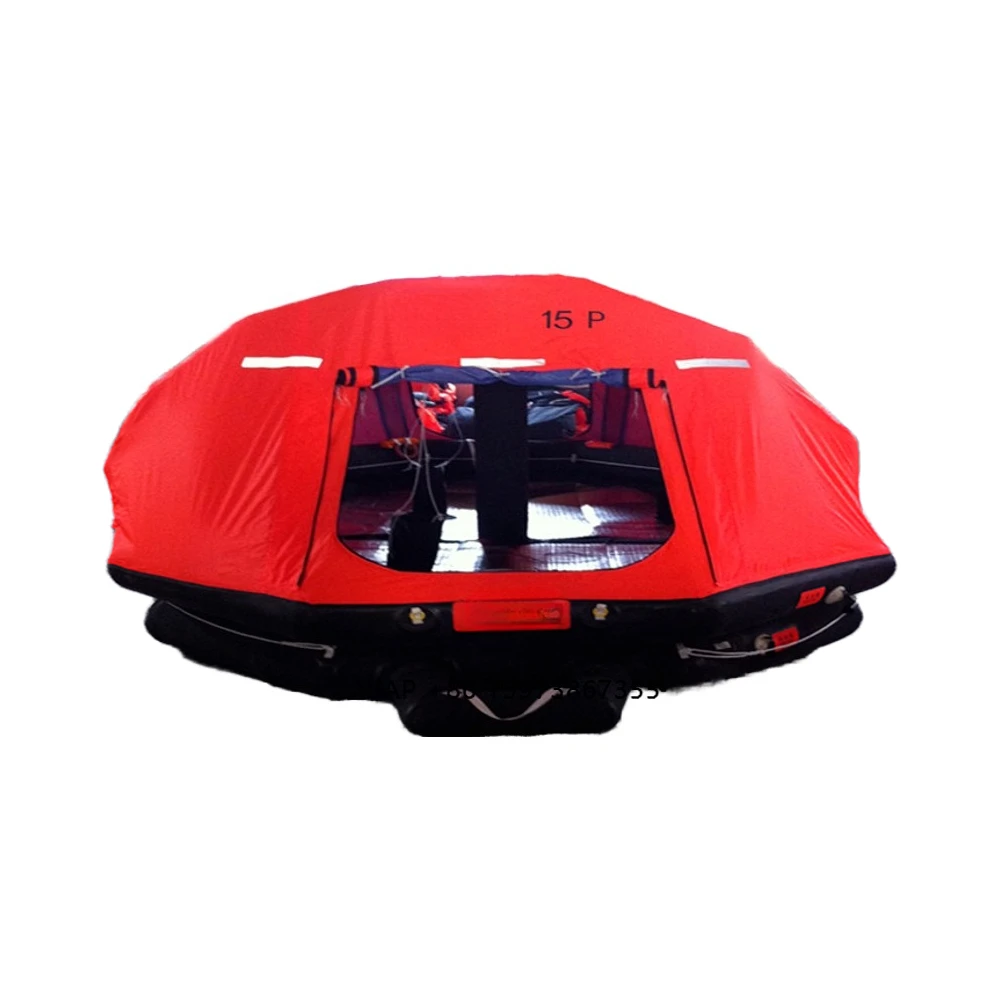 10-Person self-righting inflatable life raft approved by Solas, with CCS certificate
