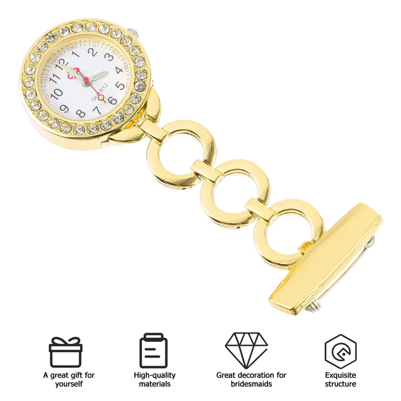 Nurse Clip Pocket Watch Gifts Student Fob Watches Hanging Quartz Watches Accessories Medical Occasions Birthday Present