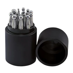 17Pcs Jewelry Dapping Punches Set Stainless Steel Dapping Block DIY Craft Tools For Jewelry Machine Set with diamonds Nest anvil