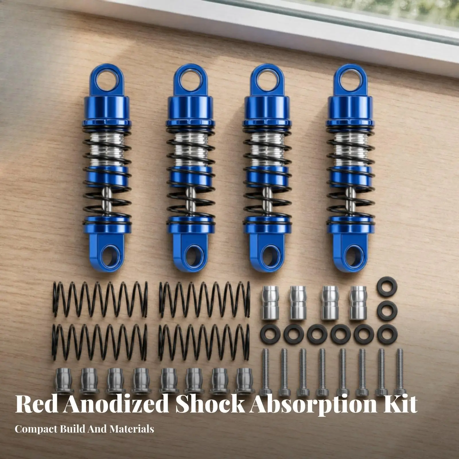 Upgrade RC Car Chassis Parts Metal Shock Absorber Spring Coil Damper Kit Eyelet Mount Style for Smooth Damping Performance