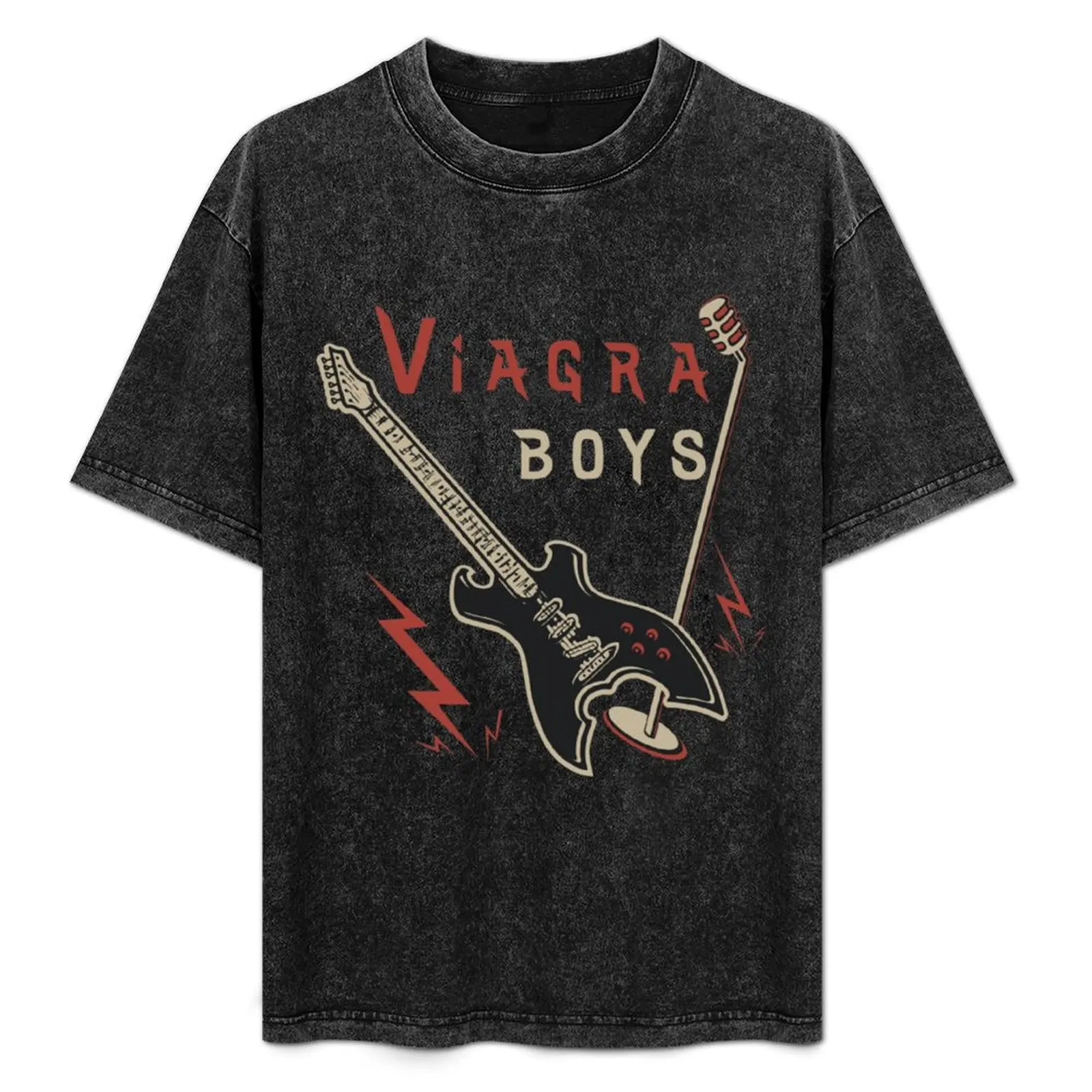 Camiseta de manga corta de gran tamaño para hombre, camiseta de música Post Punk de Viagra Boys