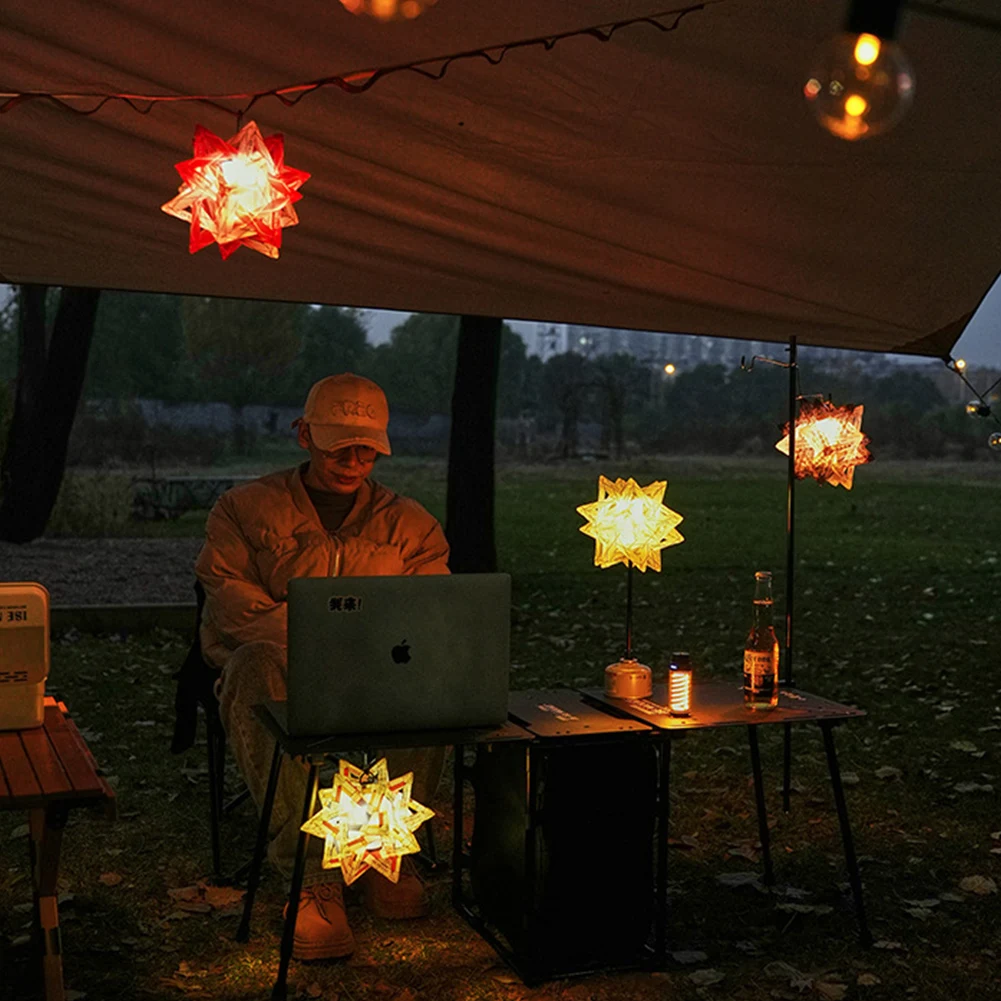 Portable Polar Star PP Board Lampshade Waterproof Polestar Camp Lamp Shade Hollow out Lamp Shade Ornament Lantern Accessories