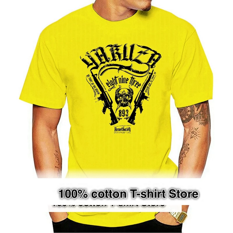 Yakuza Shirt Armed Society 10006 Wei ? Neu M ? Nner T Shirt Gr Xl Summer New Men Cotton T Shirt