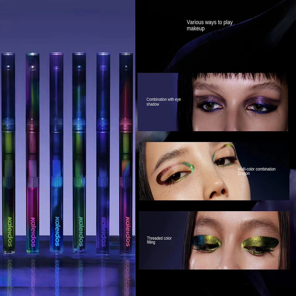 6Color KALEIDOS Kaleidoscope Holy Eyeliner Pen Durable Waterproof Non Rendering Chuangsheng Night Chameleon Eyeliner Pen