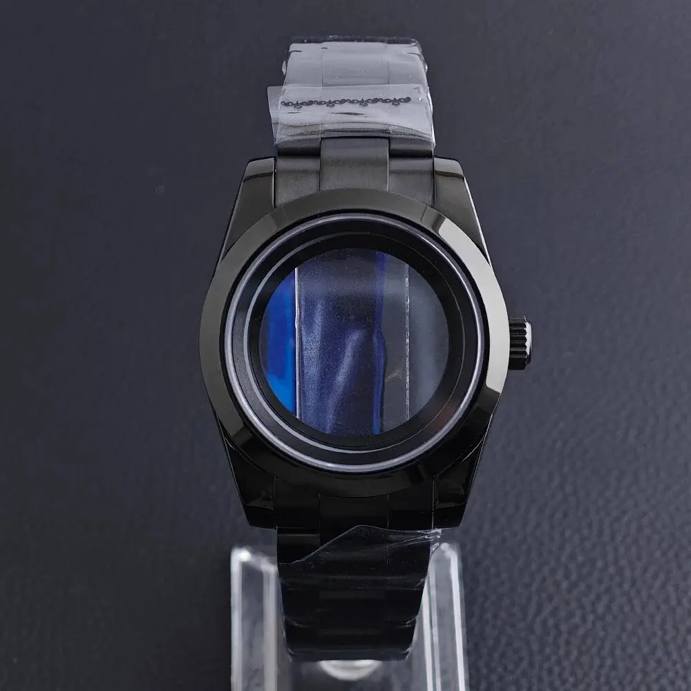 39mm Watch Case Lightning Case nh35 Watch Steel Case Sapphire Glass Fits NH35/NH36 Movement Watch Parts Fit 20mm Steel Strap