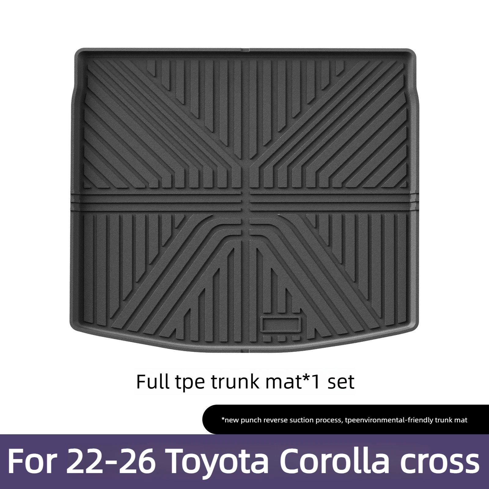 3D High-Edge TPE Mats & Cargo Liner for 2022–2026 Toyota Corolla Cross (LHD) – All-Weather Waterproof Durable Precision Fit