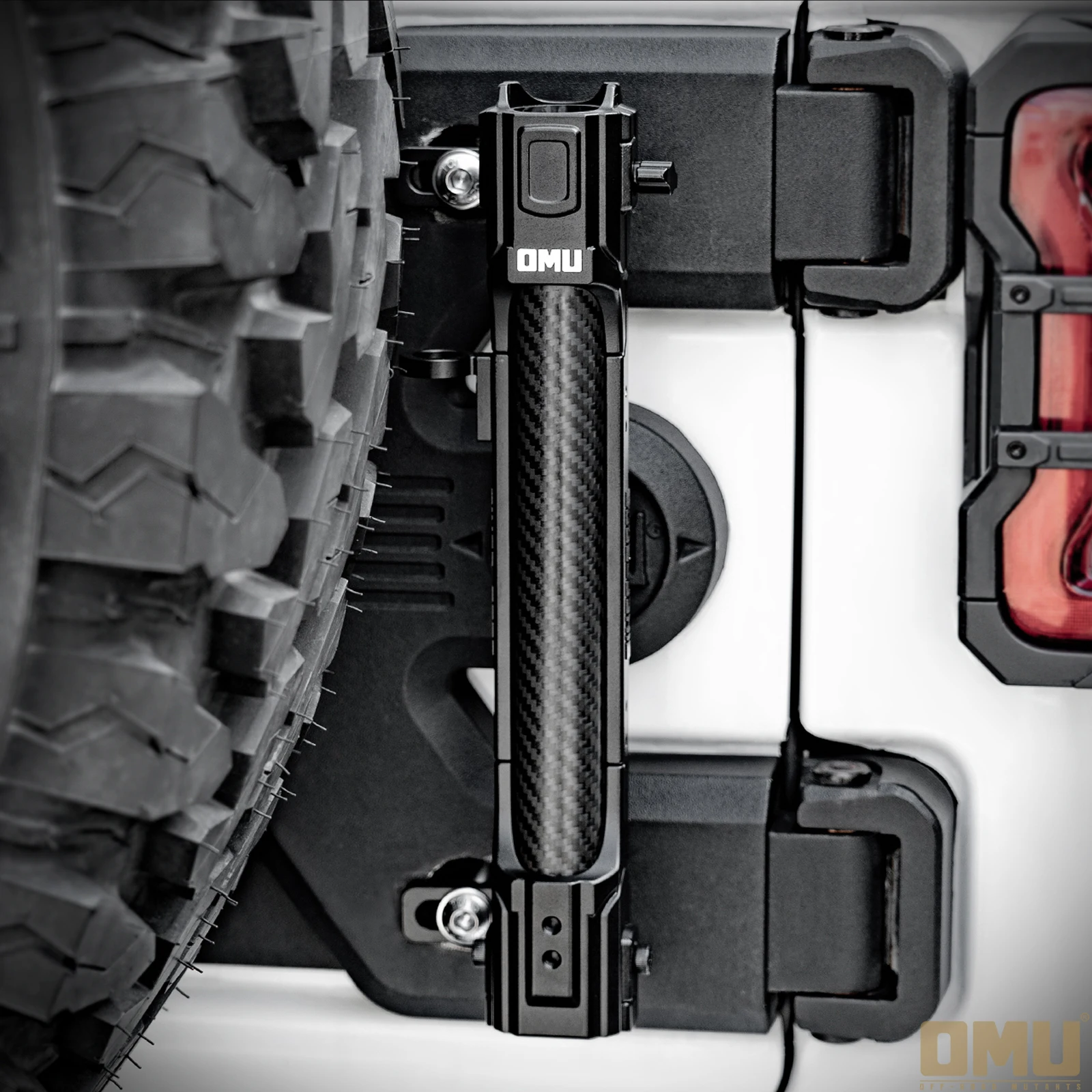 OMU 4x4 Aluminum Tailgate Hinge Flagpole Holder Mounting Bracket Flag Pole Mount For Jeep Wrangler JK JL Off Road Accessories