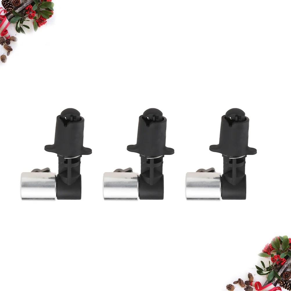 

3Pcs Reflector Holder Stand Clip 17mm Hole Diameter Easy Assembly Photography Background Reflector Clamp Bracket Black