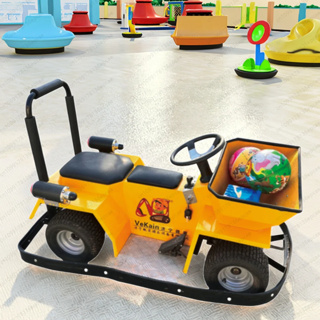 Outdoor Ride Amusement Equipment Square Bumper Car Play Facilities for Children's Playground for Both Adults Children