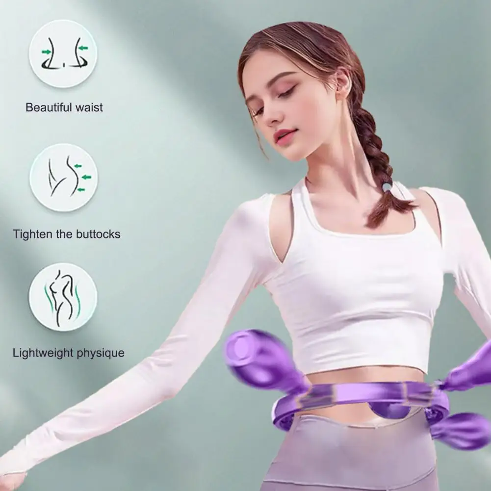 

Smart Weighted Fitness Hoop with Counter Adults Weight Loss Fat Fitness Circle Women Men Strengthening Waist Exercise Ring
