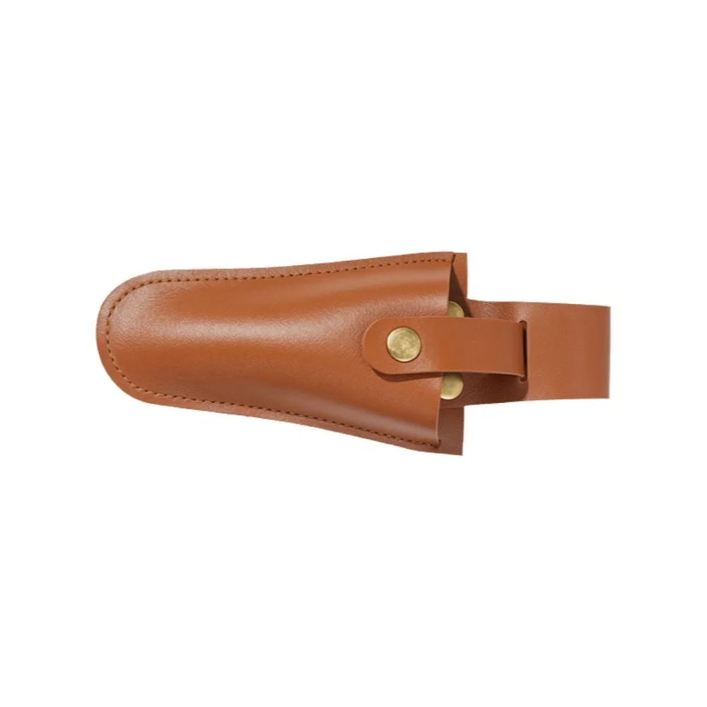 PU Leather Cutter Storage Bag Protective Cover Button Buckle Leather Pliers Cover Multifunction Portable Pruning Shears Pouch