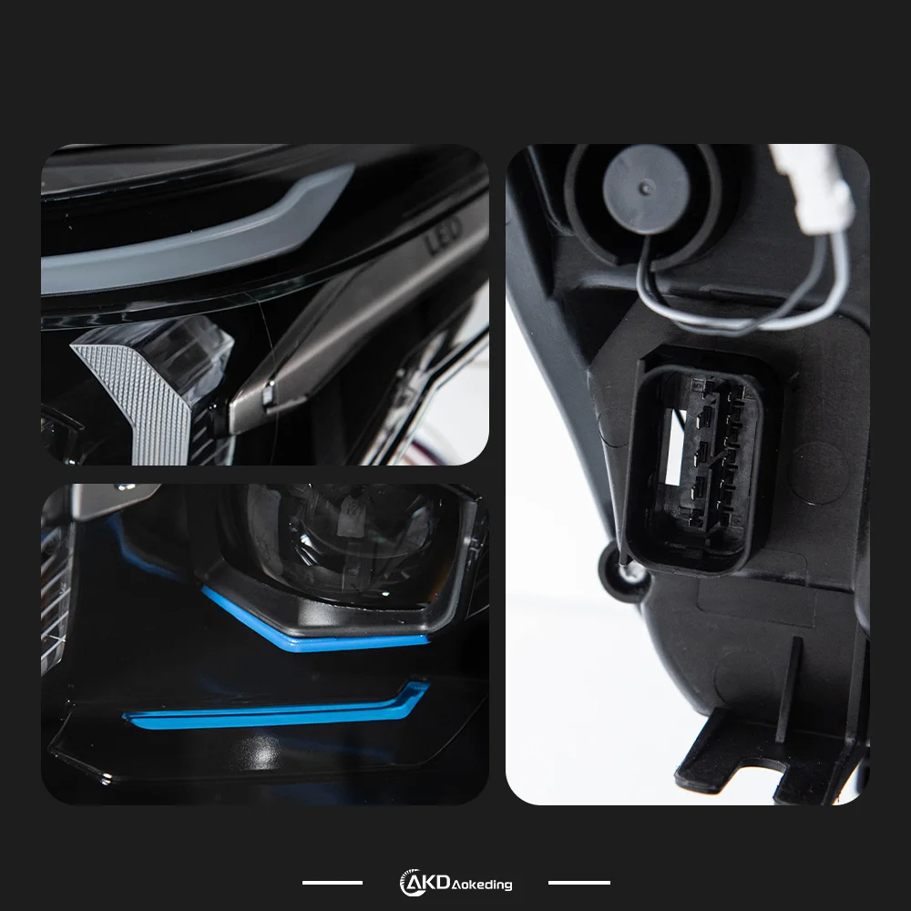 

Автомобильные фары для BMW E60 5 серии, светодиодные фары 2003-2010 520I 523I 530I, линзы проектора Drl, автомобильные аксессуары