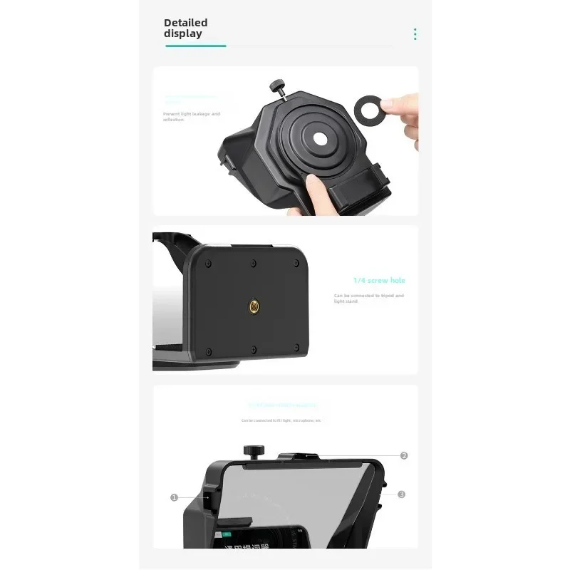 Teleprompter for Smartphone / Camera Professional Photography Accessories with Remote Control image 4