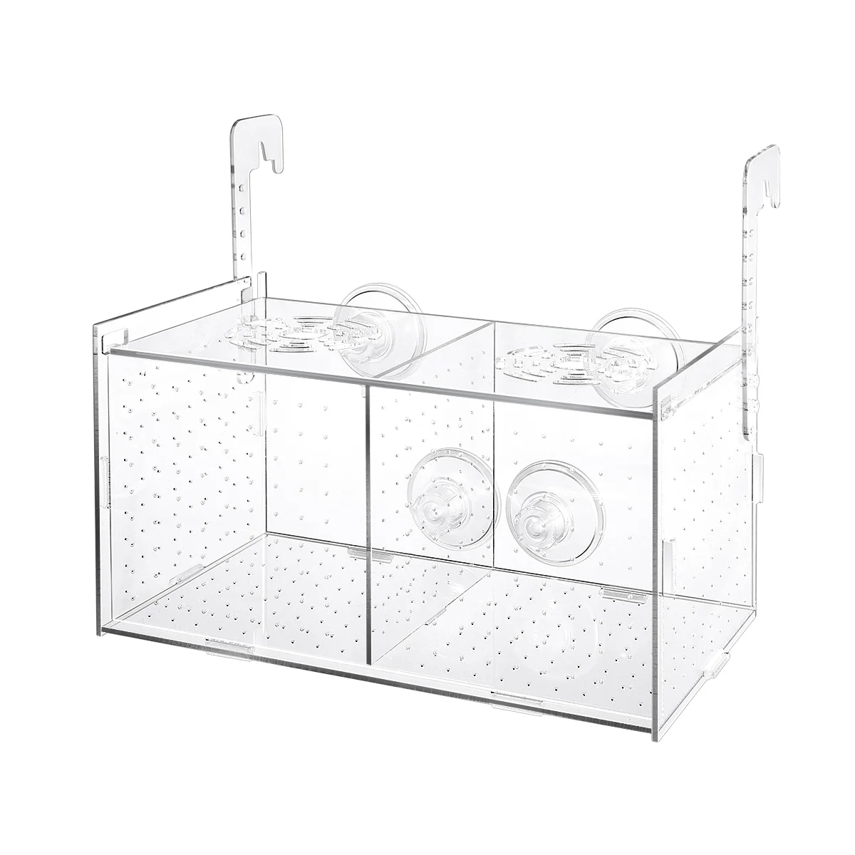 

POPETPOP Transparent Acrylic Fish Breeding Tank Isolation Box Aquarium Incubator Hatching Box