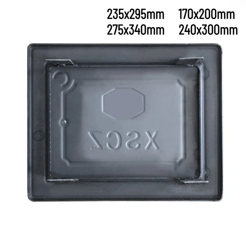 Steel Earthen Stove Door Replacement for Household Fireplace Firewood Ash Dump Wood Stove / Chimney Access Door