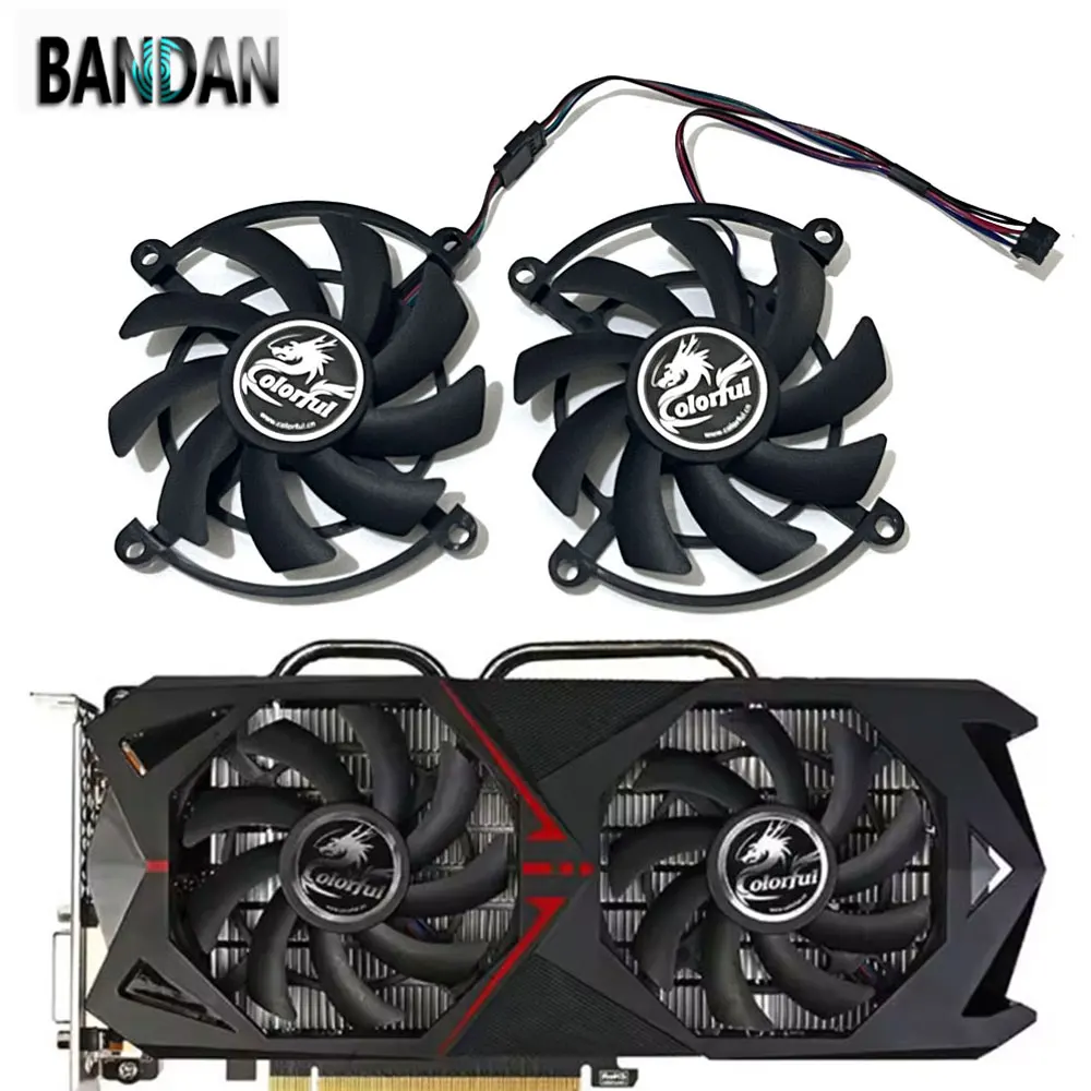 NEW 1LOT GTX 1060-6GD5 85MM 4PIN DC 12V GPU Cooling Durable Fan For Colorful GeForce GTX 1060 GTX 1070 Graphics Card Cooler Fan
