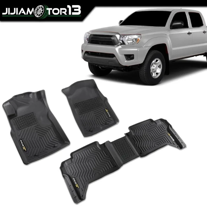 

Floor Mats Fit For Toyota Tacoma 2005-2015 Double Cab All Weather Rubber Liners United States