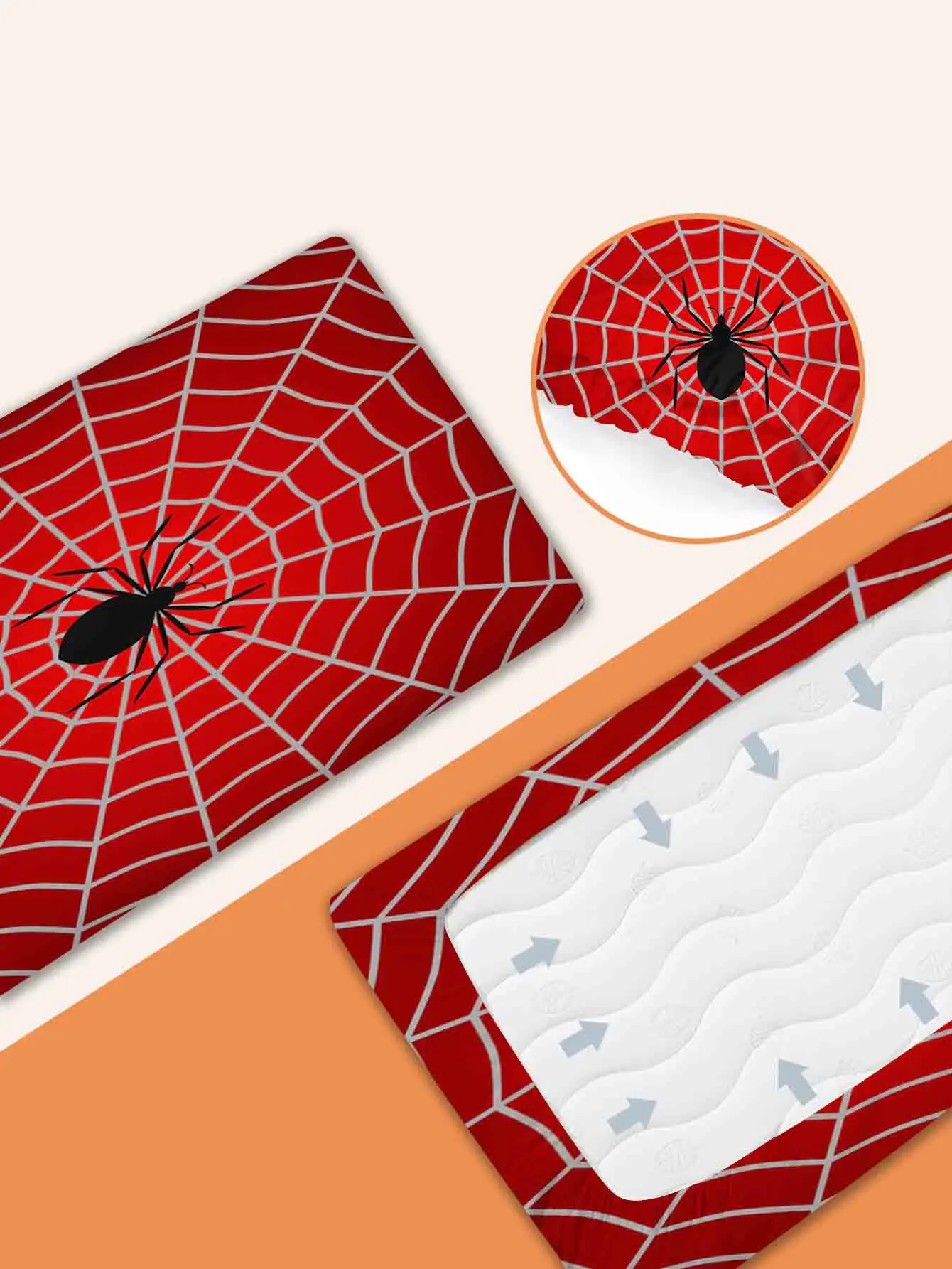 مجموعة مفروشات سبايدر مان كومفورت 100% من البوليستر المجهزة لتزيين غرفة النوم والمنزل مناسبة للأطفال والكبار #2