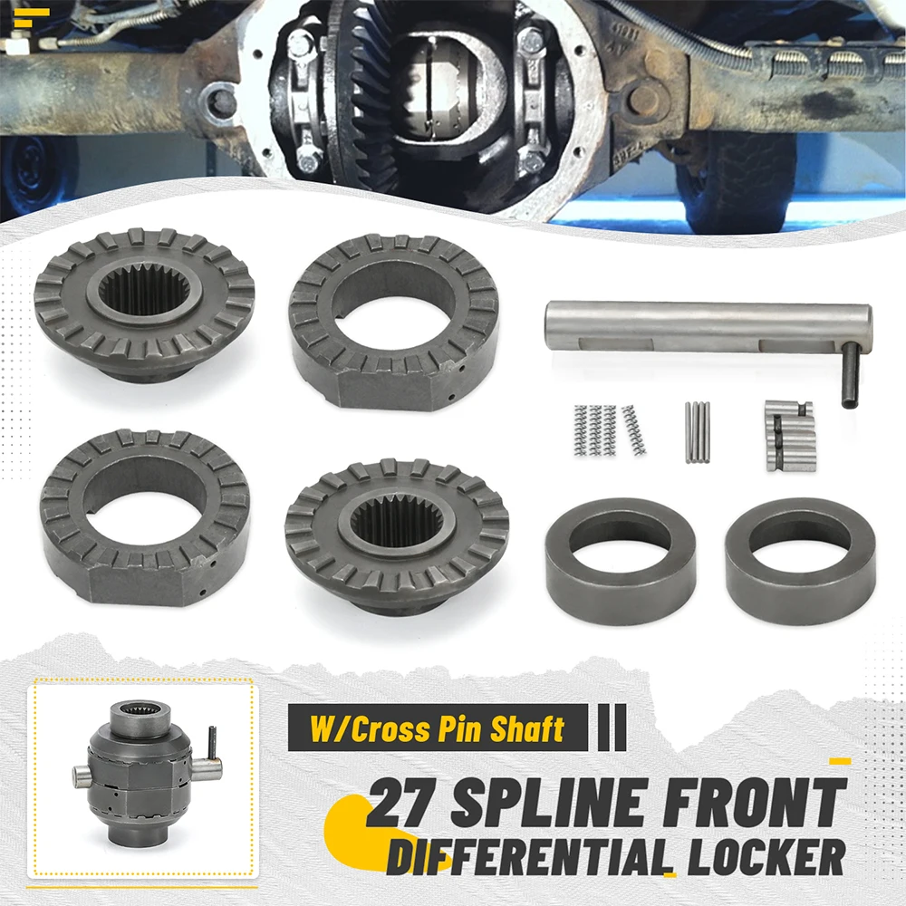 Front Differential Locker Assembly Kit W/Cross Pin Shaft SLD3027 For Wrangler Cherokee Jeep Volvo For Dana 30 27 Spline Car