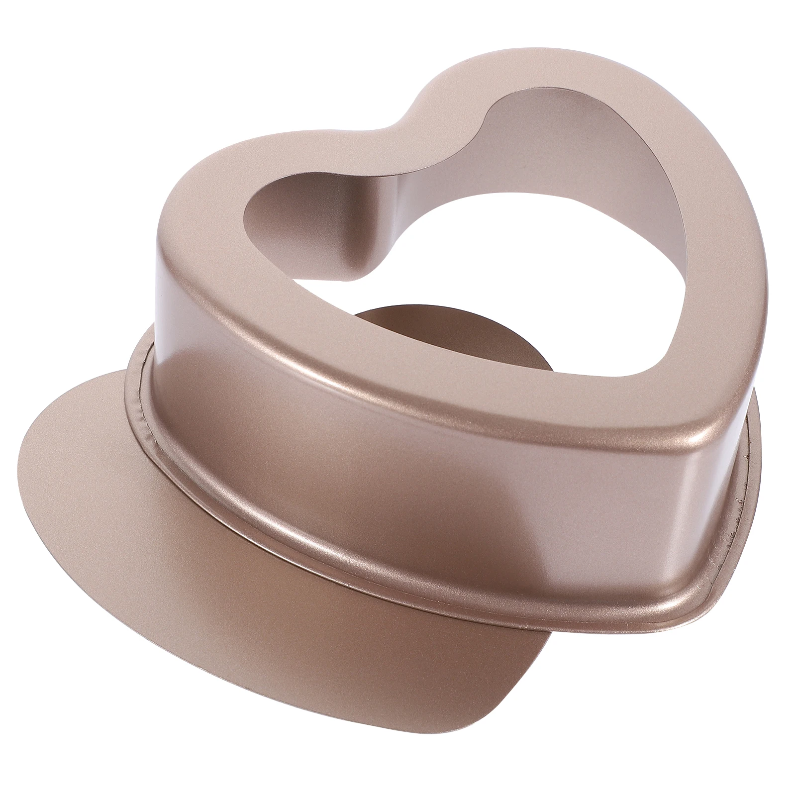

Heart Shaped Mold 6 Inch Golden Stainless Steel Non Stick Baking Heart Shaped Cake Tin Pan for Wedding Party Kitchen Tool