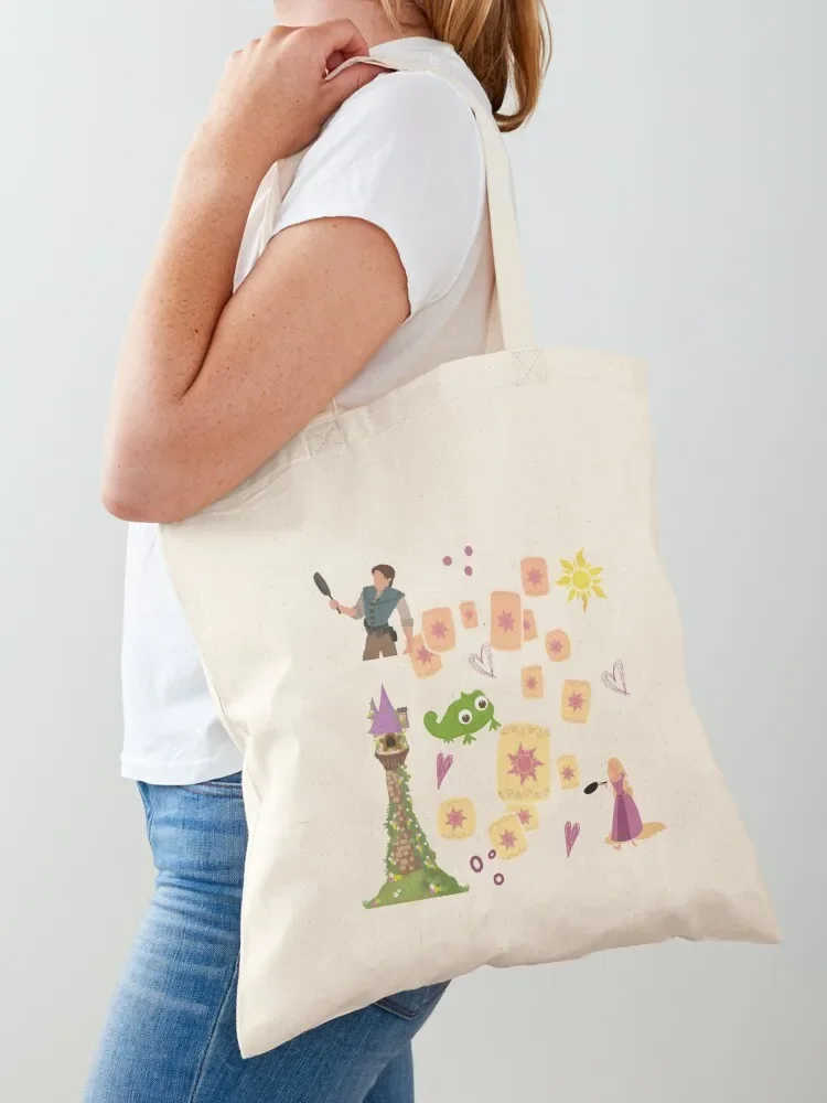 Tangled lanterns pattern Tote Bag Beach bag Canvas Candy bags Women bags Tote Bag