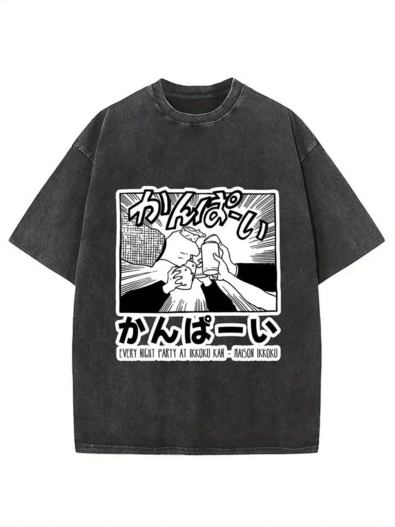 A 230g Washed Fabric T-Shirt with 