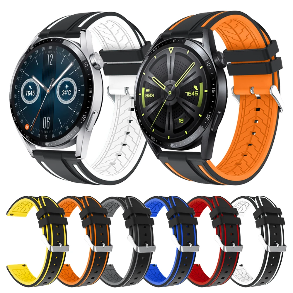 Easyfit Silicone Rubber Strap For HUAWEI WATCH GT 3 46mm 42mm/GT3 2 Pro Sport Band Wristband Watchband Bracelet 20mm 22mm bands