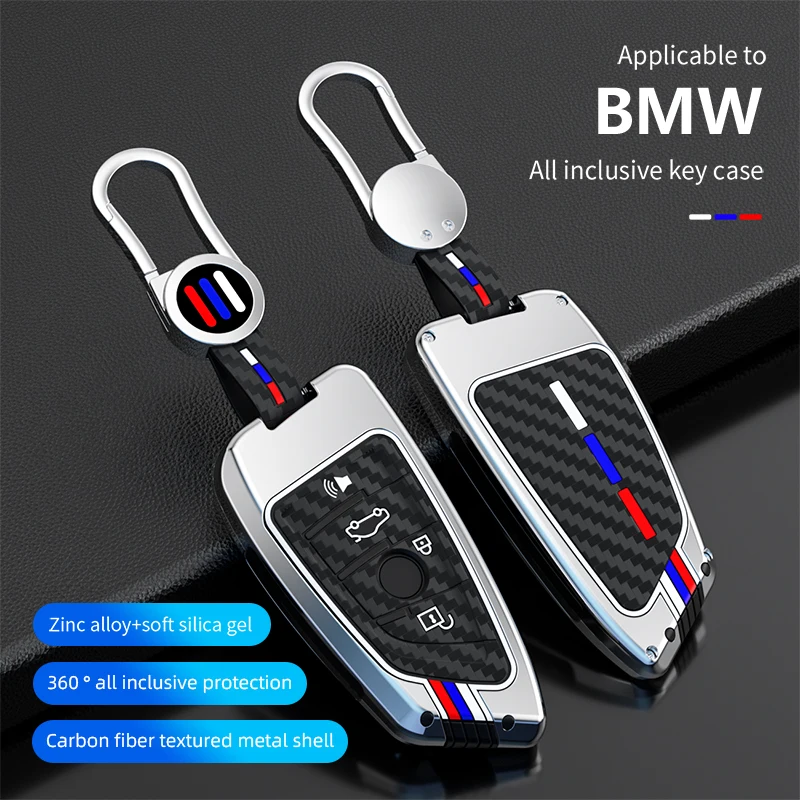 Zinc Alloy Car Key Case Cover for BMW X1 X3 X4 X5 F15 X6 F16 G30 7 Series G11 F48 F39 520 525 f30 118i 218i 320i Car Accessories