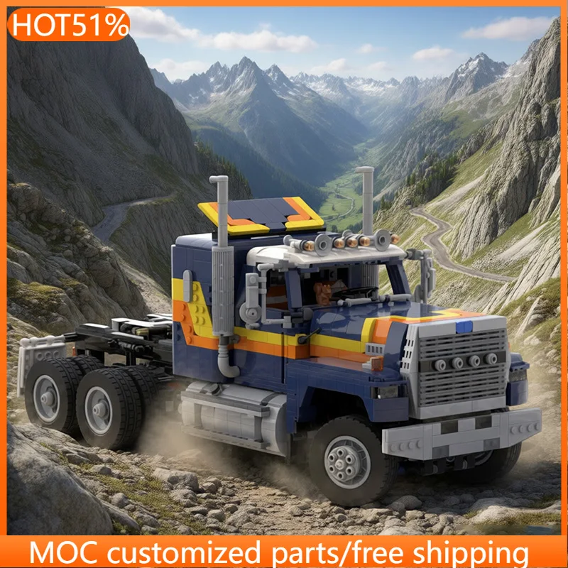 2443 PCS transport off-road trucks MOC Customize Modular Building Block Technology Kids Model Educational DIY Assembly Toy Gift