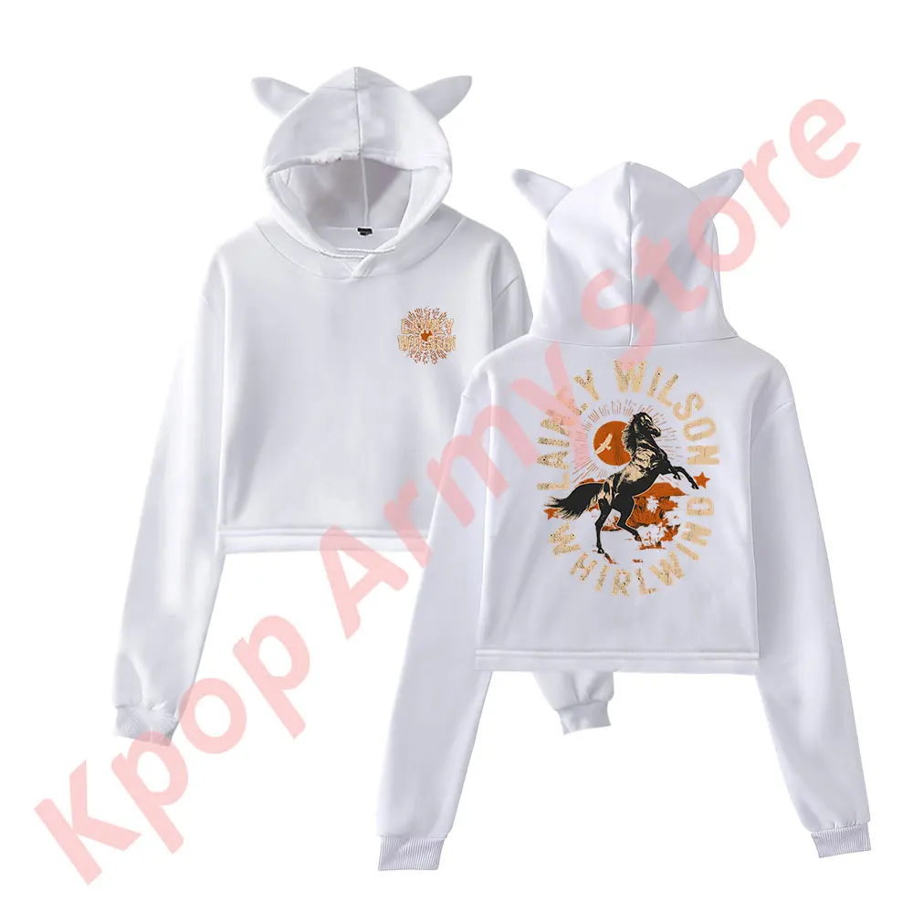 Lainey Wilson Whirlwind Horse Logo Merch Pullover Female Cat Ears Hoodie Long Sleeve Top Women's Clothes