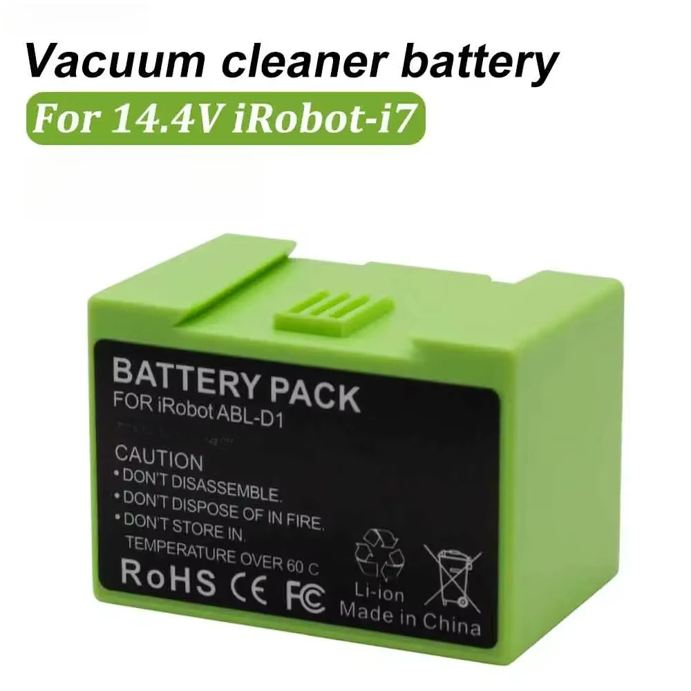 For IRobot Roomba E and I Series I7+ E5 7150 7550 I3 3150 I3+ 3550 I4 4150 I4+ 4624864 I7 Battery Replacement 14.4V 3500mAh