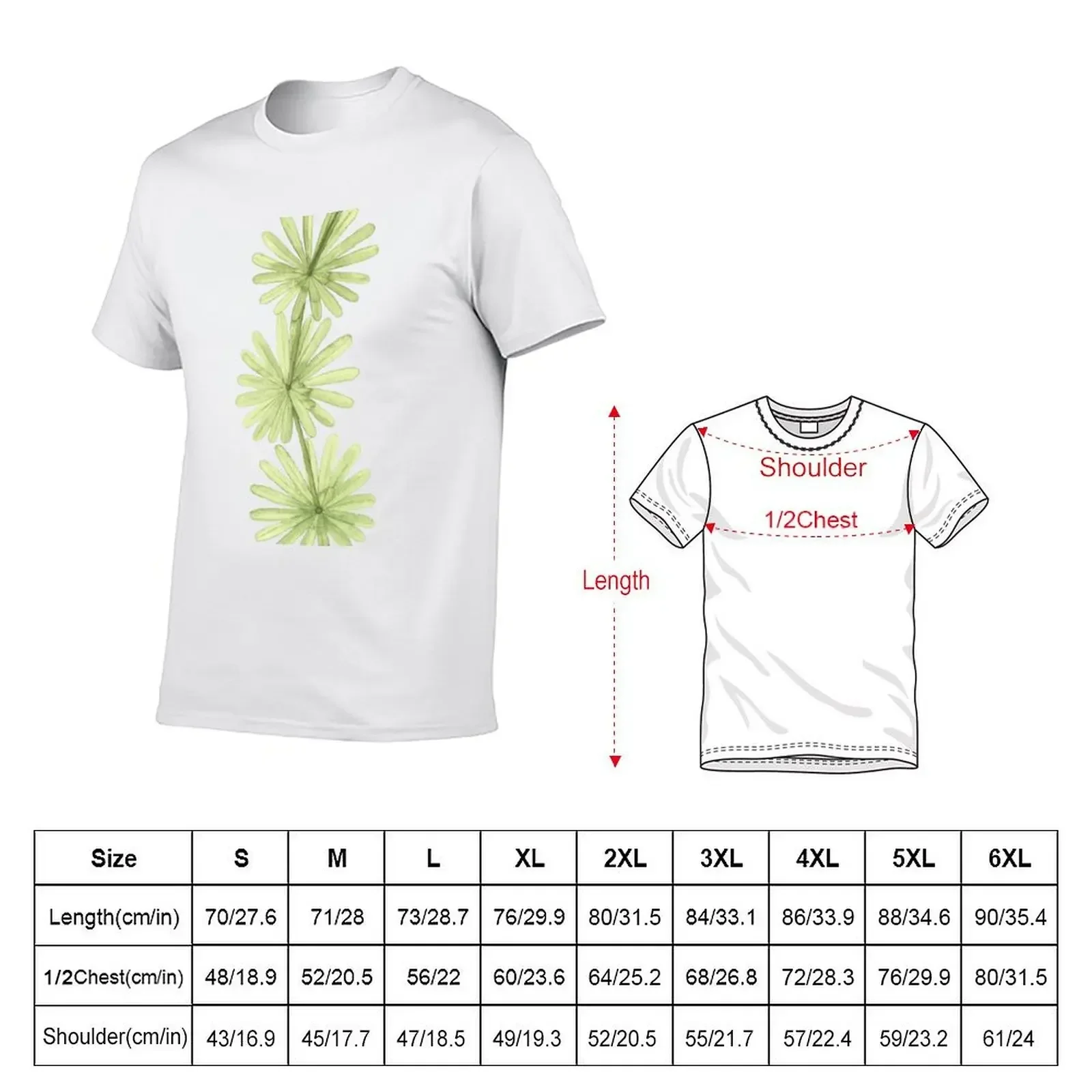 Fossil plant, based on original watercolor T-Shirt customizeds shirts graphic tees mens fashion