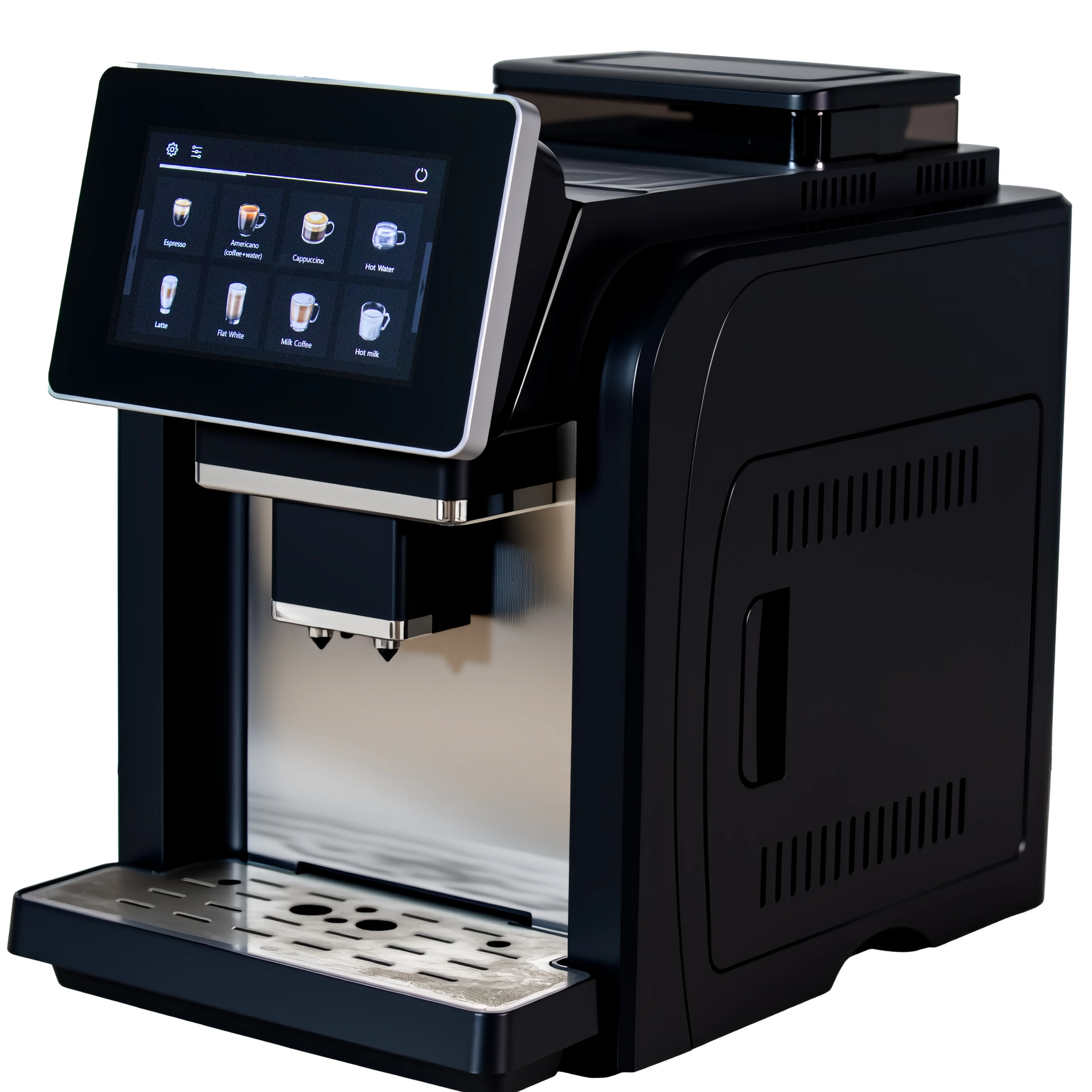 

Household Automatic Touch Screen Control Smart Cappuccino Electric Espresso Coffee Maker Machine