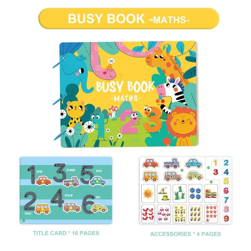 Montessori Busy Book Reusable Sticker Book Life Skills Theme Sensory Educational Montessori Toy For Boys And Girls Age 3-6