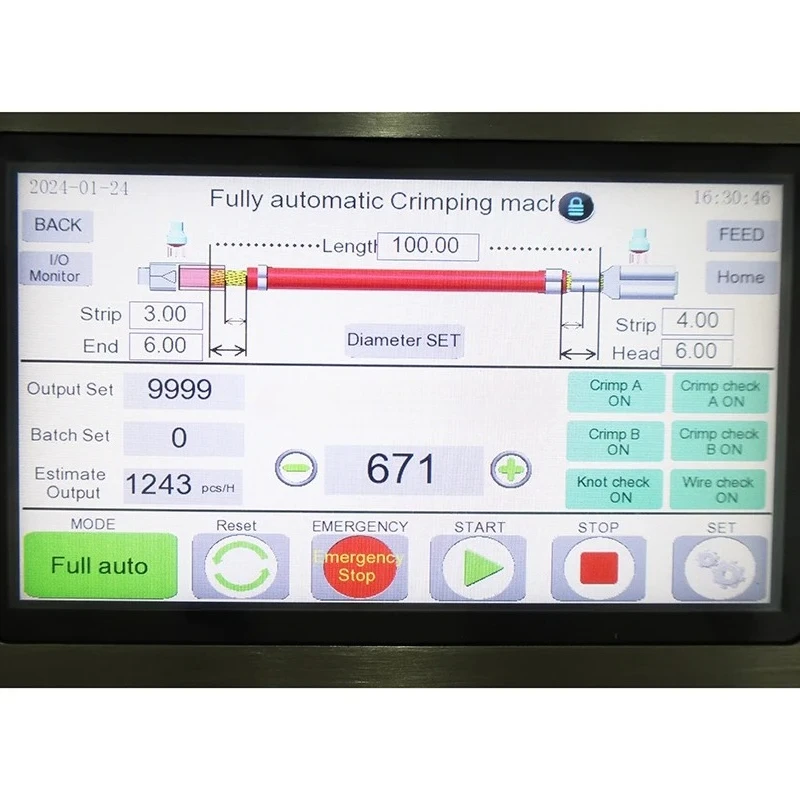 Automatic Terminals Wire Crimping Machine M-C-4 Solar Connector Crimping Machine