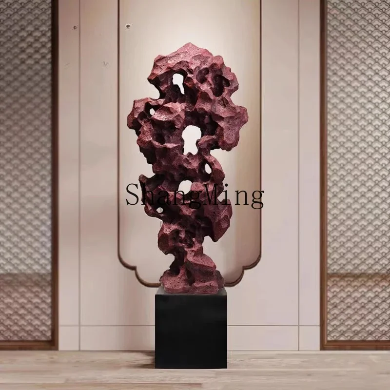 

DHY new Chinese style medium and large floor resin cultural stone ornament home living room entrance