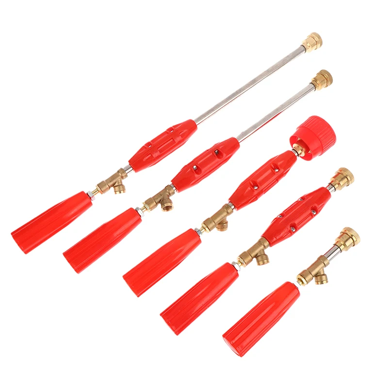 حديقة فوهة البخاخ ارتفاع ضغط رذاذ الماء الرشاشات قابل للتعديل قوة البخاخ فوهة رش قضيب أدوات الزراعة