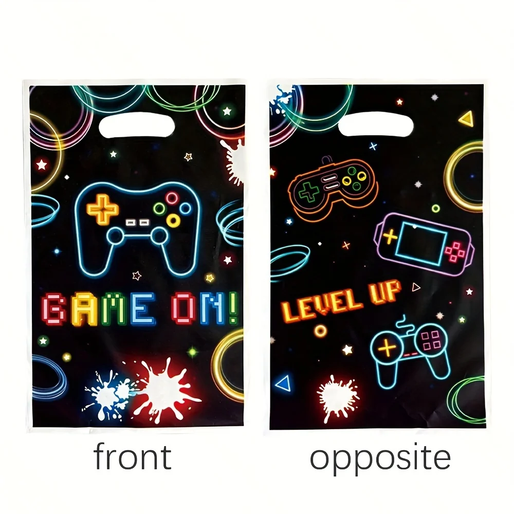 Fluorescent line game machine PE gift bag stylish handbag party party gift bag