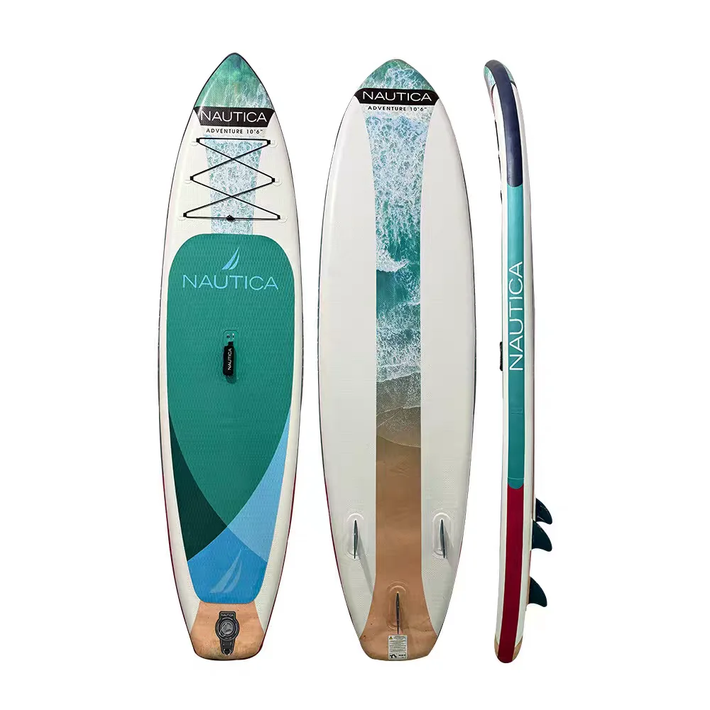 กระดานยืนพายแบบสองชั้น Thiened กระดานโต้คลื่นแบบเป่าลม กีฬาทางน้ำกลางแจ้ง กระดานพายแบบมีความมั่นคง กระดาน SUP แบบพายเรือคายัค