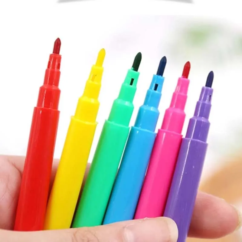 1 ~ 20 Packung Mini-Aquarellmarker, 6 Farben, Graffiti-Malstift für Vlies-Leinwand, Malpapier, DIY-Zeichenstifte, TMZ – Detail 10