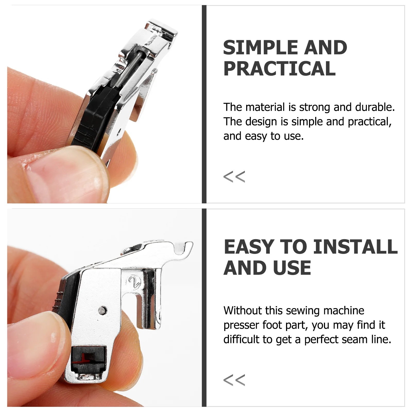 6Pcs Sewing Machine Presser Foot Adapter Strong Simple Design Easy Install Universal Use for Quilting and Patchwork