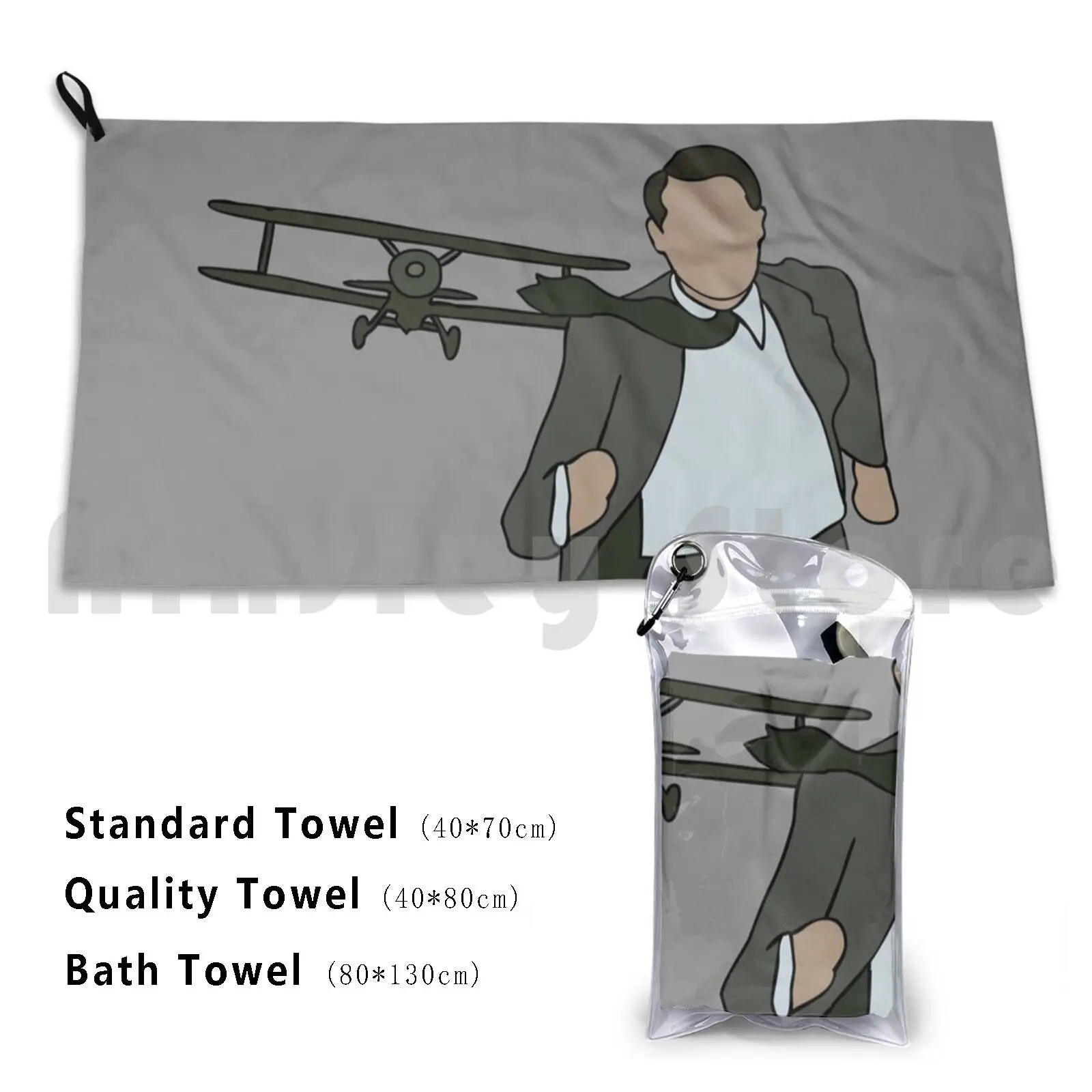 North By Northwest Custom Towel Bath Towel Alfred Hitchcock Hitchcock Cary Grant North By Northwest Psycho