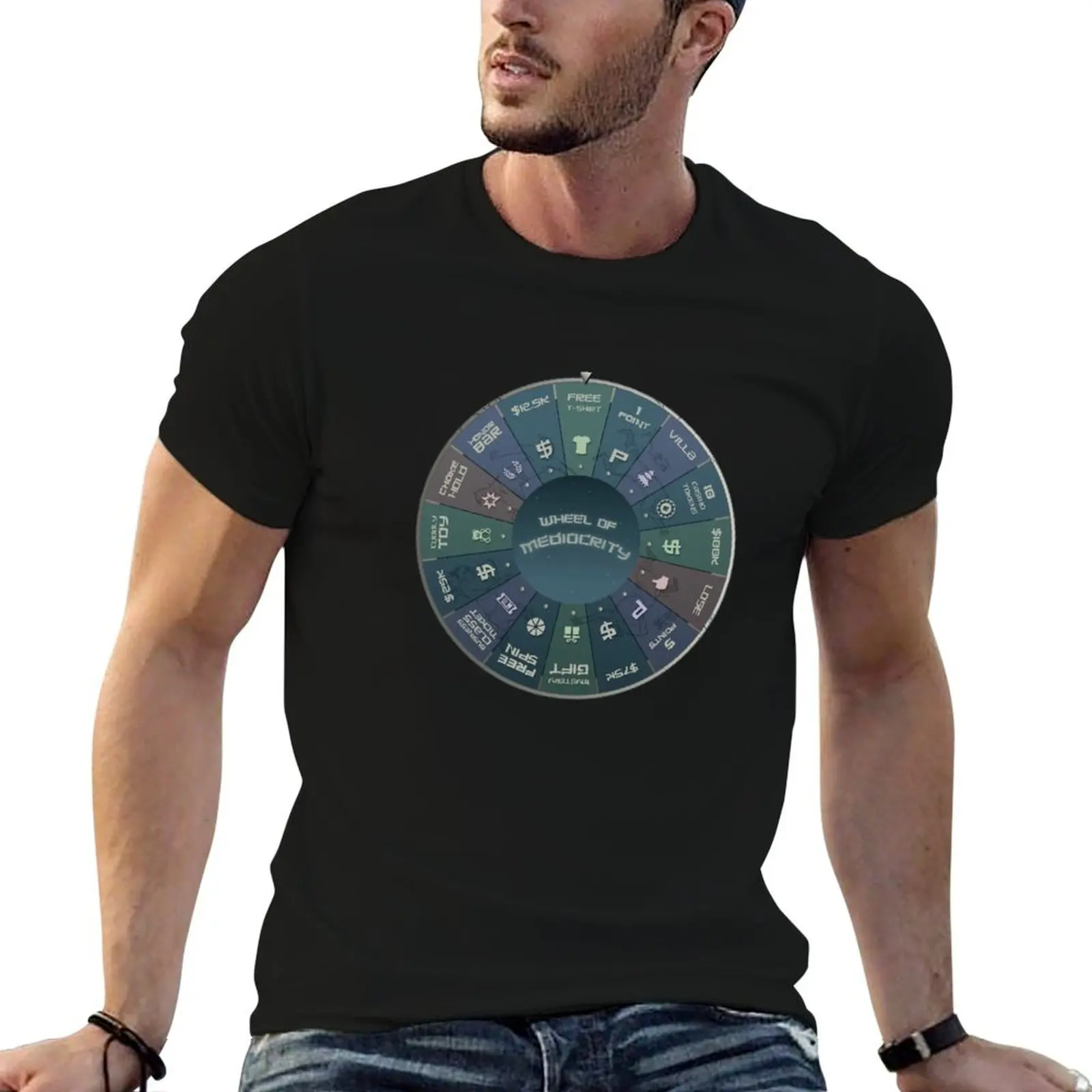 Wheel of Mediocrity T-Shirt Utility Work Top à manches courtes