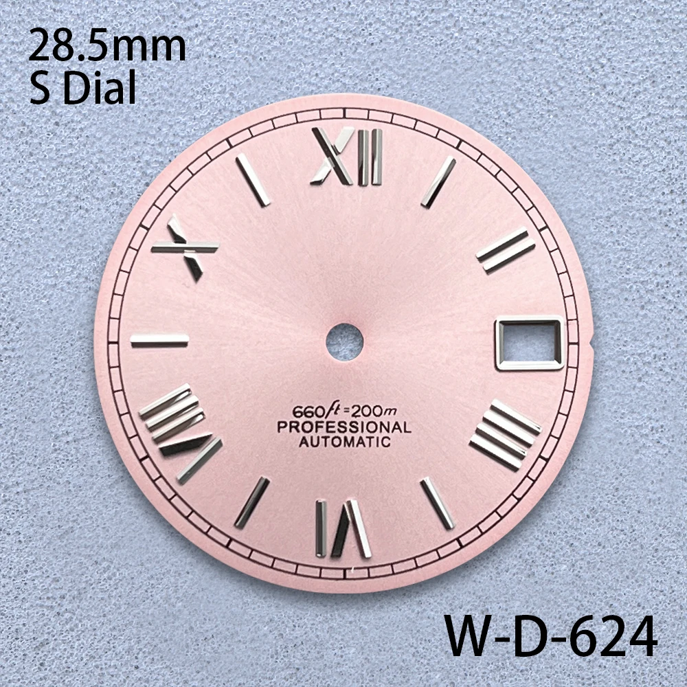 28.5mm Rome S Dial For NH35/NH36/4R/7S Automatic Movement Sunray Dial Watch Modification Accessories