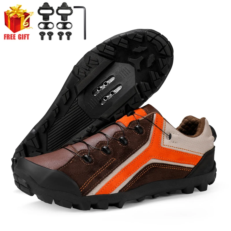 

Mtb Shoes Cycling Speed Sneakers Men's Flat Road Cycling Boots Cycling Shoes Clip on Pedals Spd Mountain Bike Sneakers